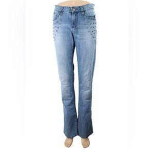 Rock & Republic Kasandra Bootcut Jeans 6 Women's Spikes Studded Punk Grunge Y2K